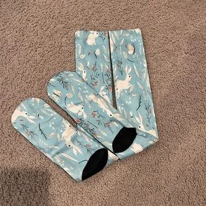 Rabbit/ Bunnies casual knee high socks/ leg warmer/ boot socks for girls